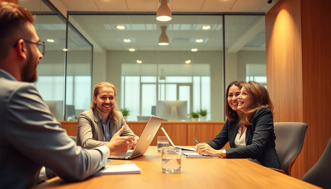 Outplacement: Unterstützung bei beruflichen Neuorientierungsprozessen in einer Coaching-Sitzung.