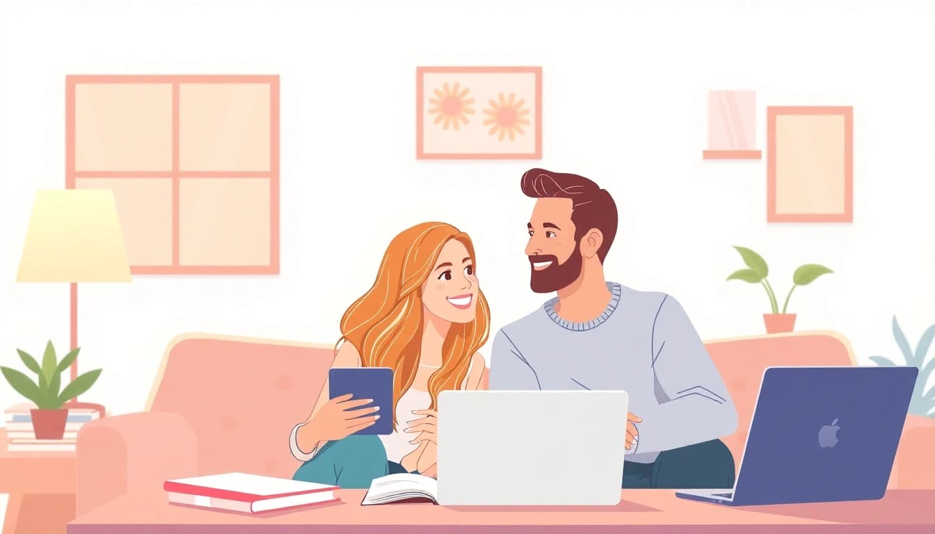 Couple participating in a Florida premarital course, engaging in counseling activities.