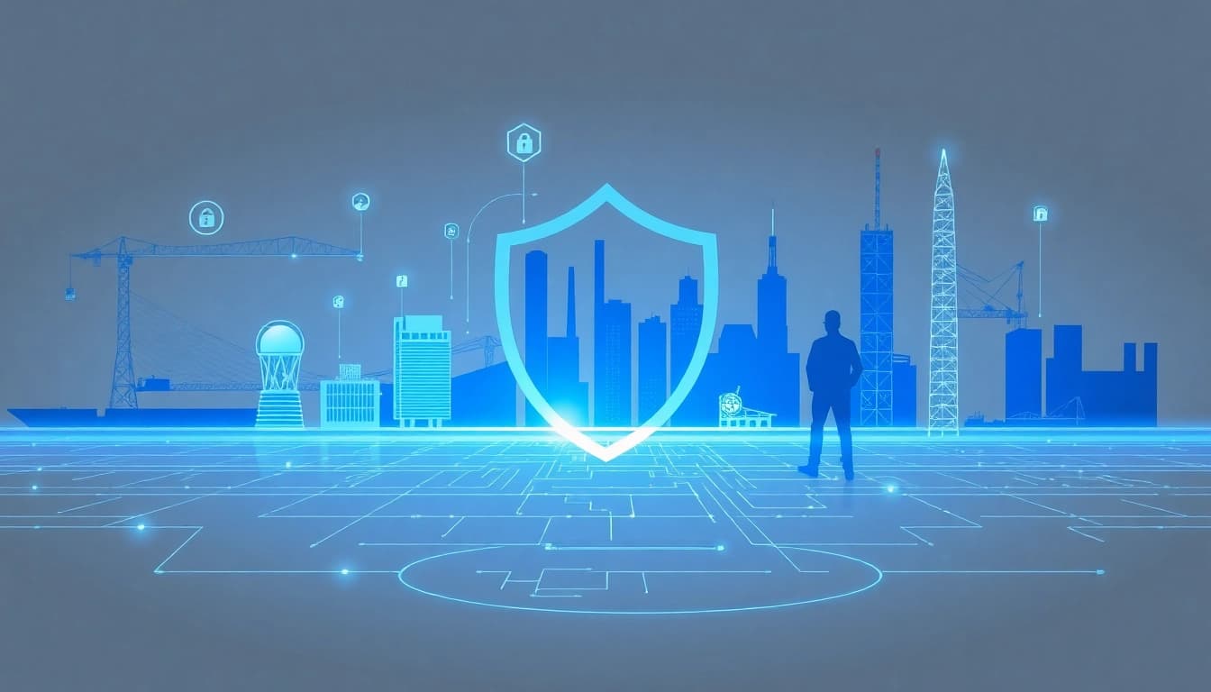 Illustration von Sicherheitsmaßnahmen gegen Industriespionage in Hamburg