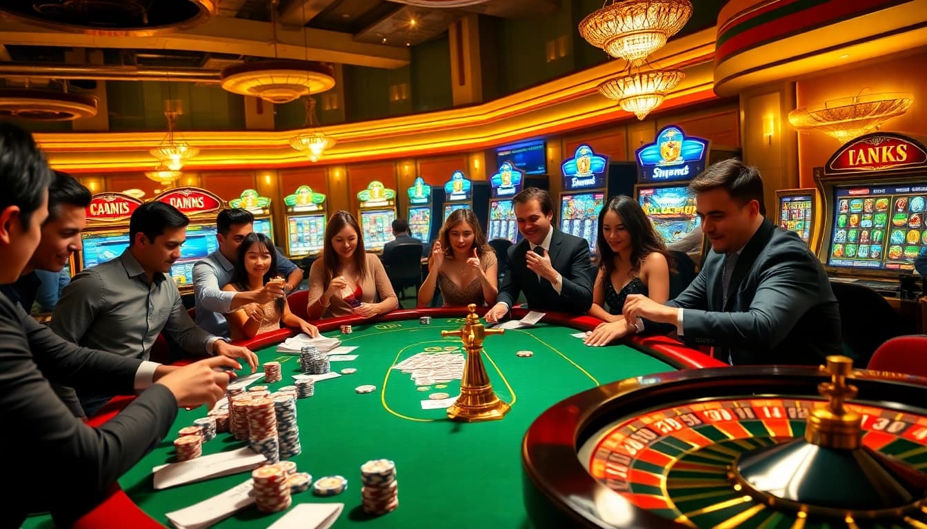 Trải nghiệm sự hứng khởi của cá cược tại https://luck8.com với các cảnh casino sống động khi người chơi chiến thắng và tận hưởng nhiều trò chơi khác nhau.