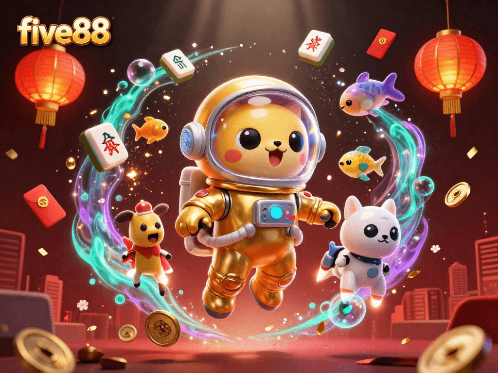 Exciting gaming experience with five88 featuring vibrant characters and dynamic casino elements