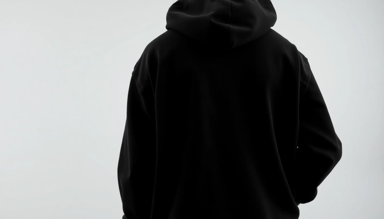 Tragen Sie einen Oversize Hoodie in Schwarz mit einzigartigen Details und komfortablem Design.