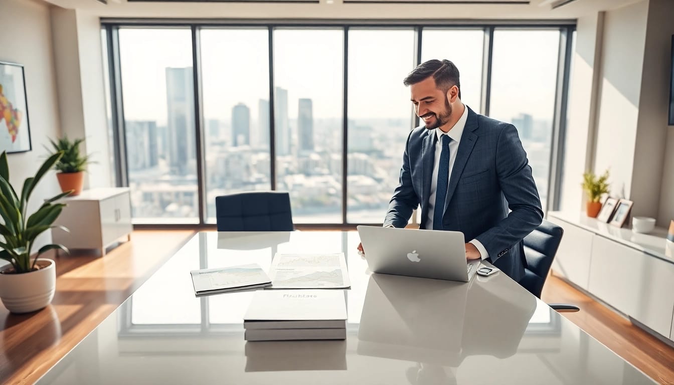 Immobilienmakler Frankfurt Eschersheim bietet eine professionelle Beratung in einem modernen Büro.