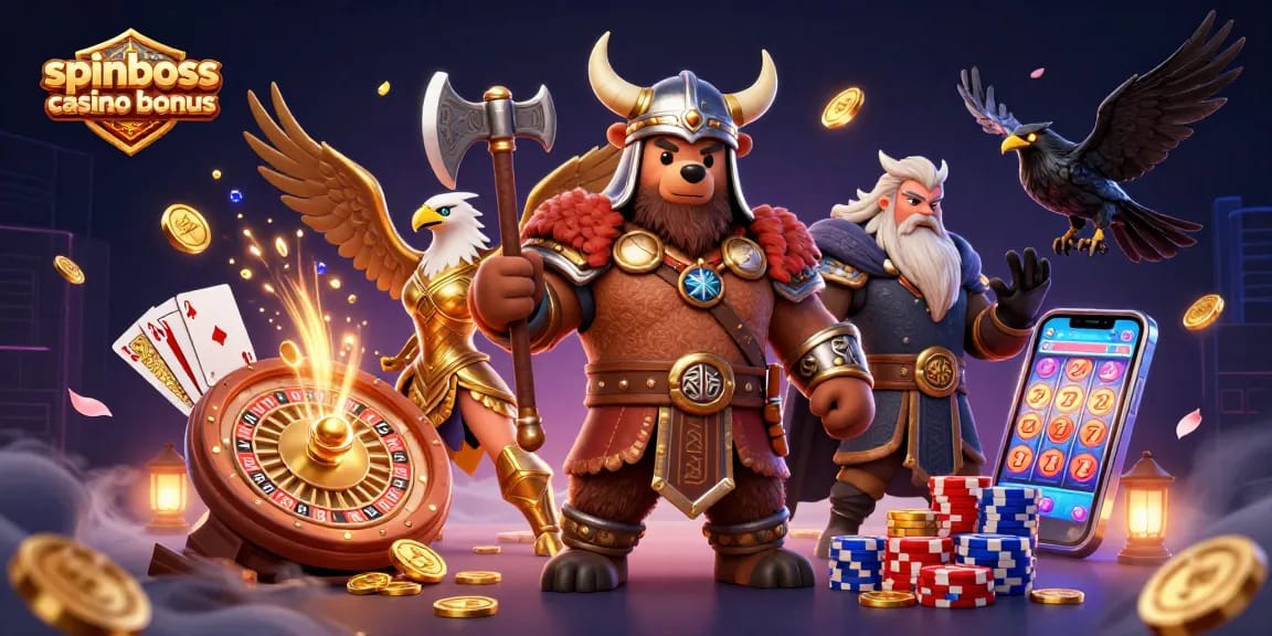 Spinboss Casino Bonus: Erlebe aufregende Gewinnmöglichkeiten mit einzigartigen Casino-Elementen.