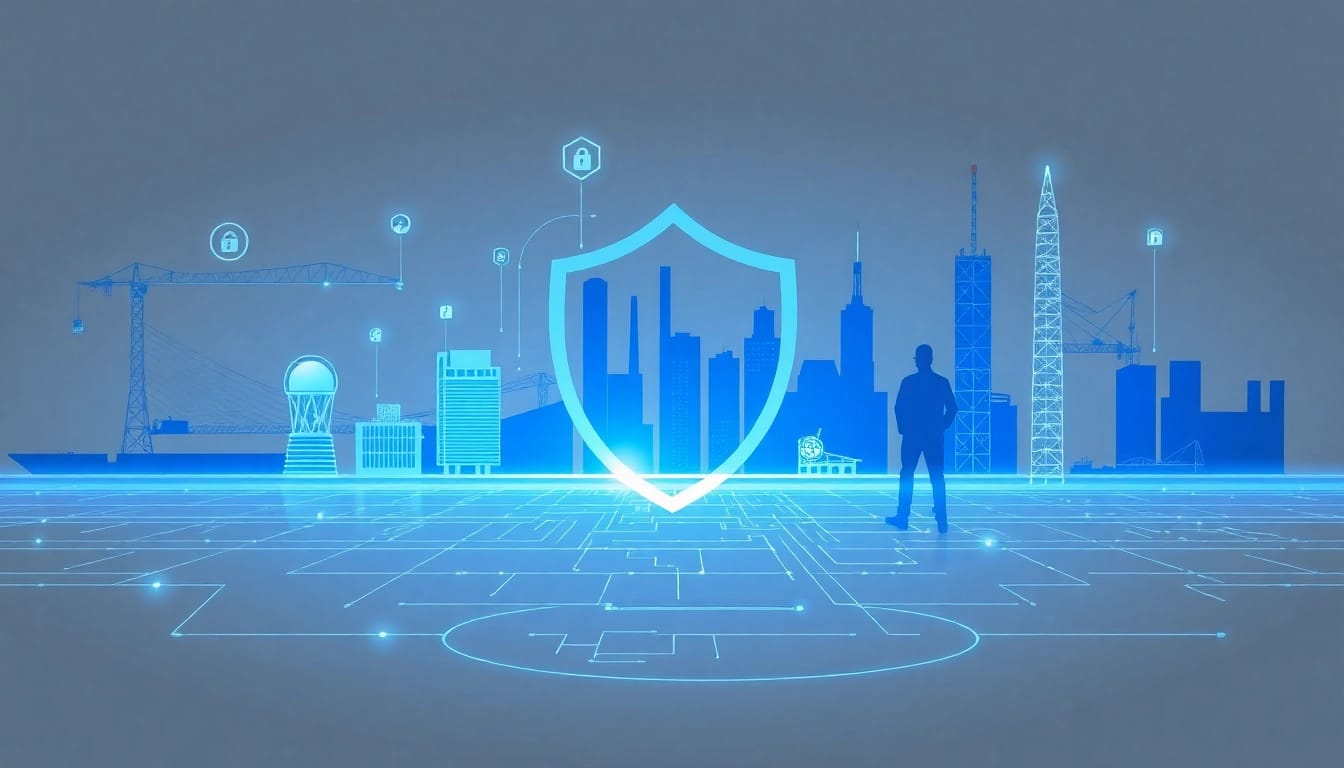 Illustration von Sicherheitsmaßnahmen gegen Industriespionage in Hamburg