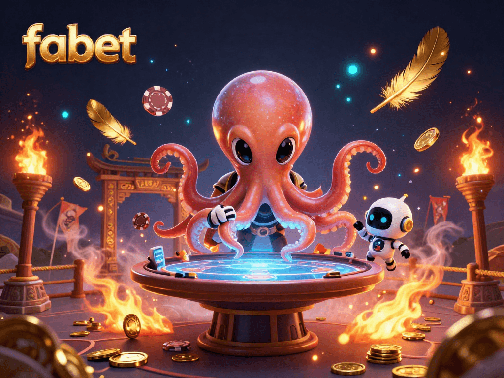 Engage in thrilling gameplay at fabet with a unique alien poker scene featuring colorful characters and galactic elements.