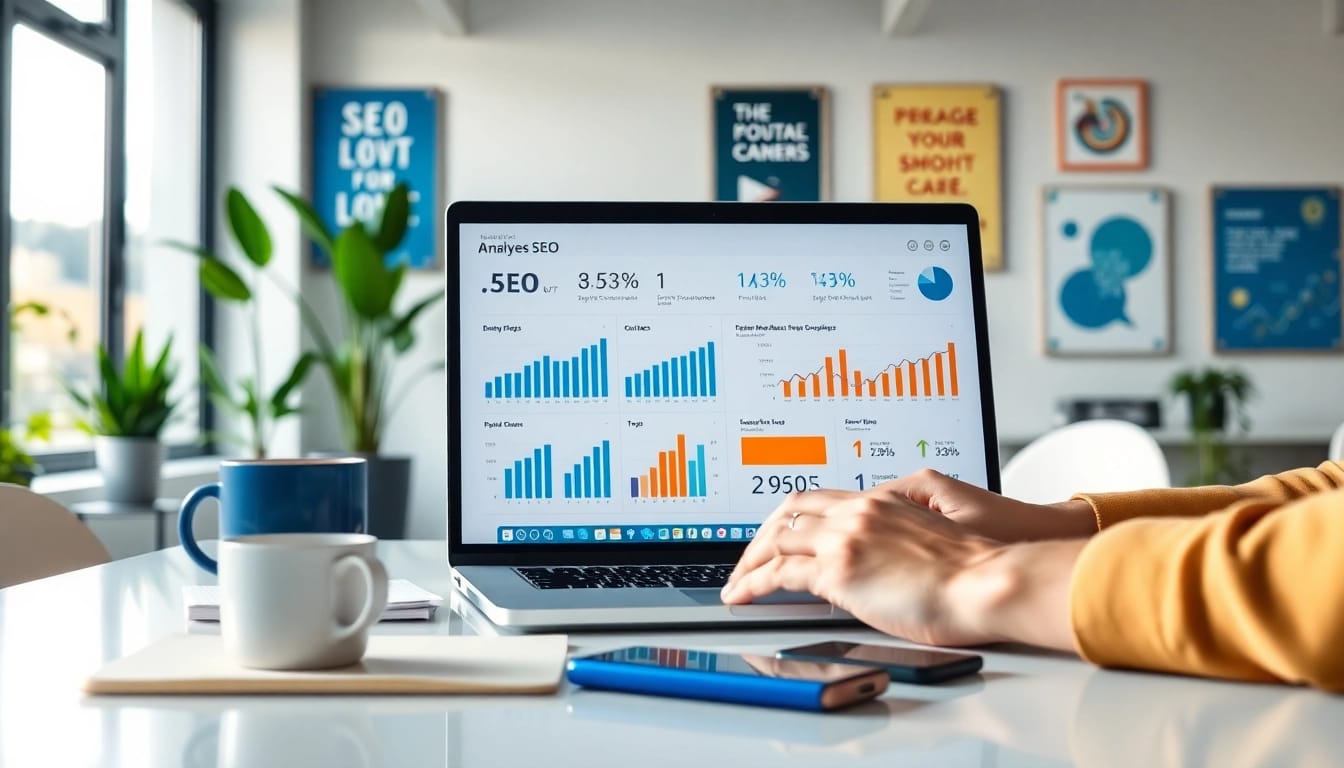 Erfahrene Strategien für SEO Tipps über digitale Marketinganalysen am Laptop