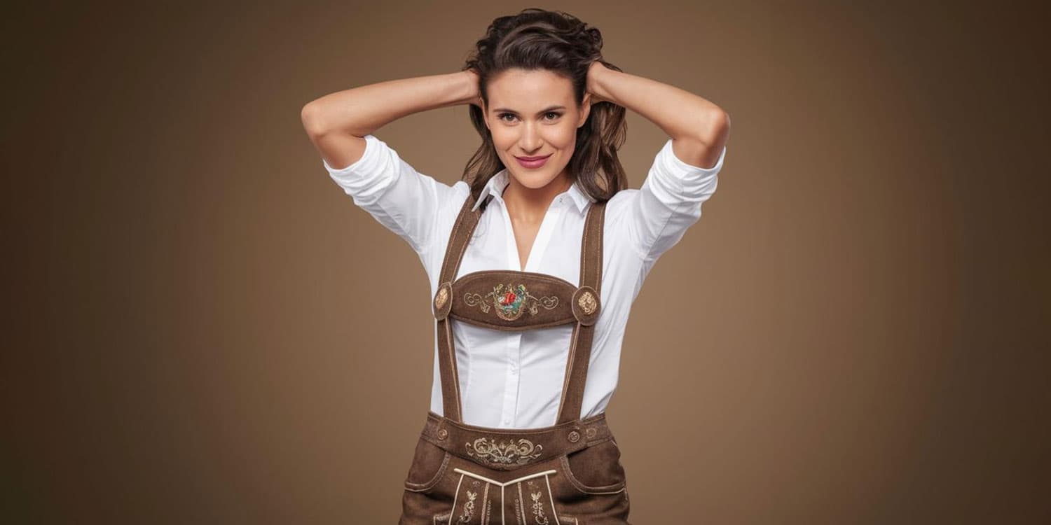 Lederhose Damen: Modische Auswahl an Damen-Lederhosen mit Express-Versand
