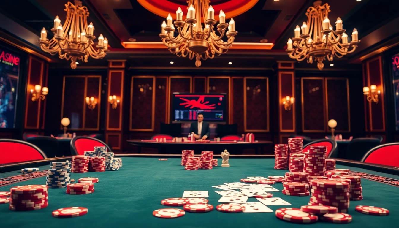 Spannende Casino Spiele.de Erfahrung mit einem stilvollen Spieltisch und lebhaften Farben.
