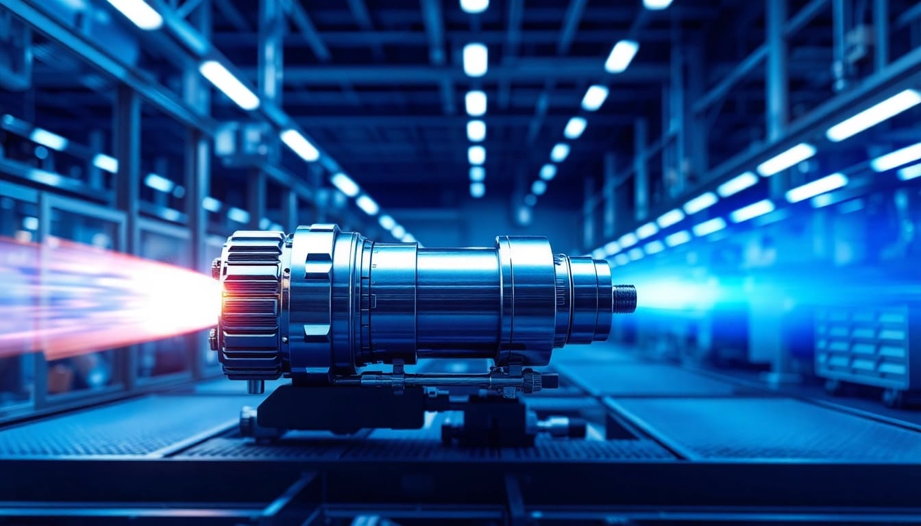 Ein modernes Spritzgusswerkzeug in einer industriellen Produktionsumgebung, das die Qualität und Effizienz in der Kunststoffverarbeitung demonstriert.