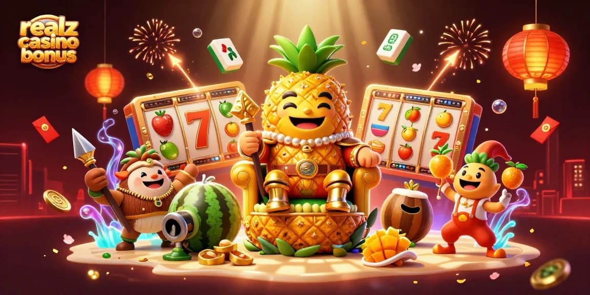 Erlebe den Realz Casino Bonus mit aufregenden Spielsymbolen und einem luxuriösen Design.