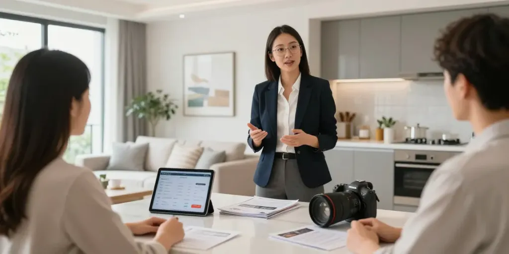 Bester Immobilienmakler Frankfurt präsentiert eine moderne Wohnung mit Experteneinblicken und hochwertiger Ausstattung.