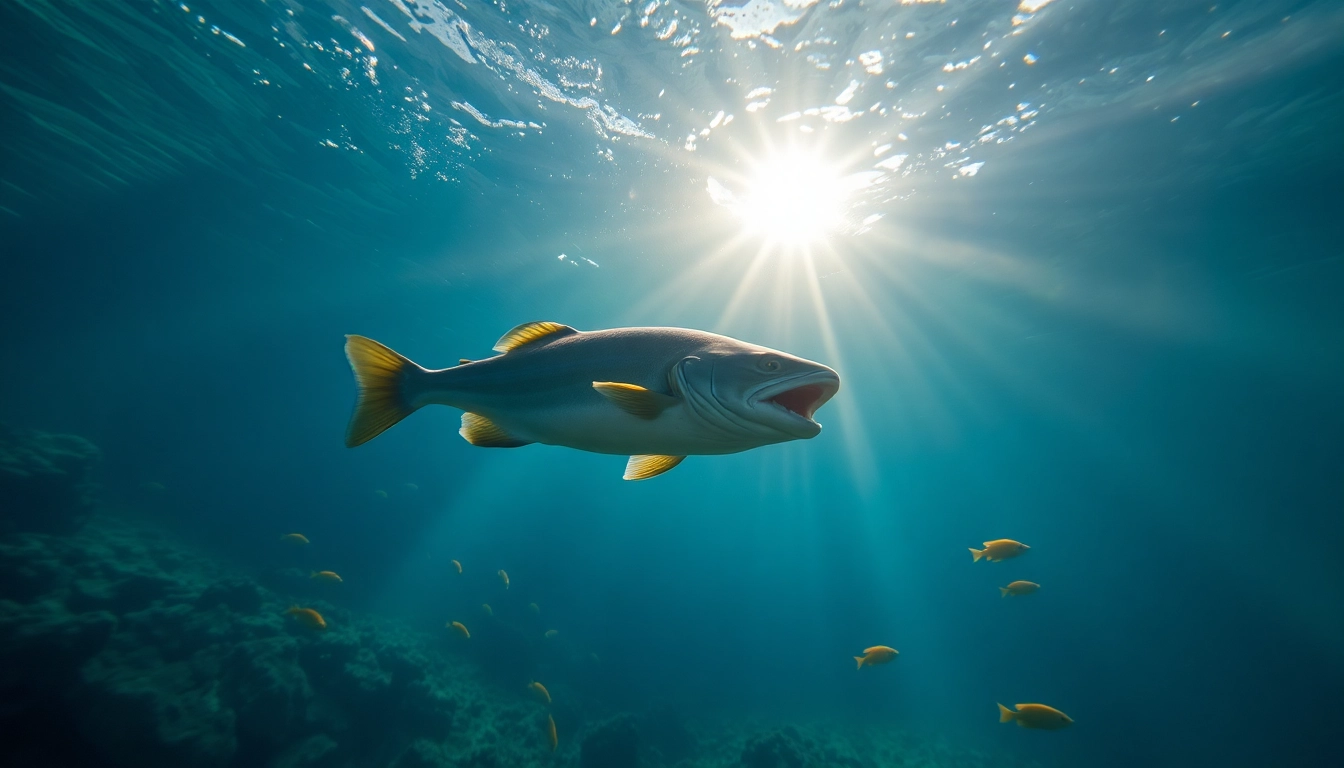 Tauchen in Playa del Carmen: Ein Taucher taucht in eine Cenote, umgeben von bunten Korallen und Fischen.