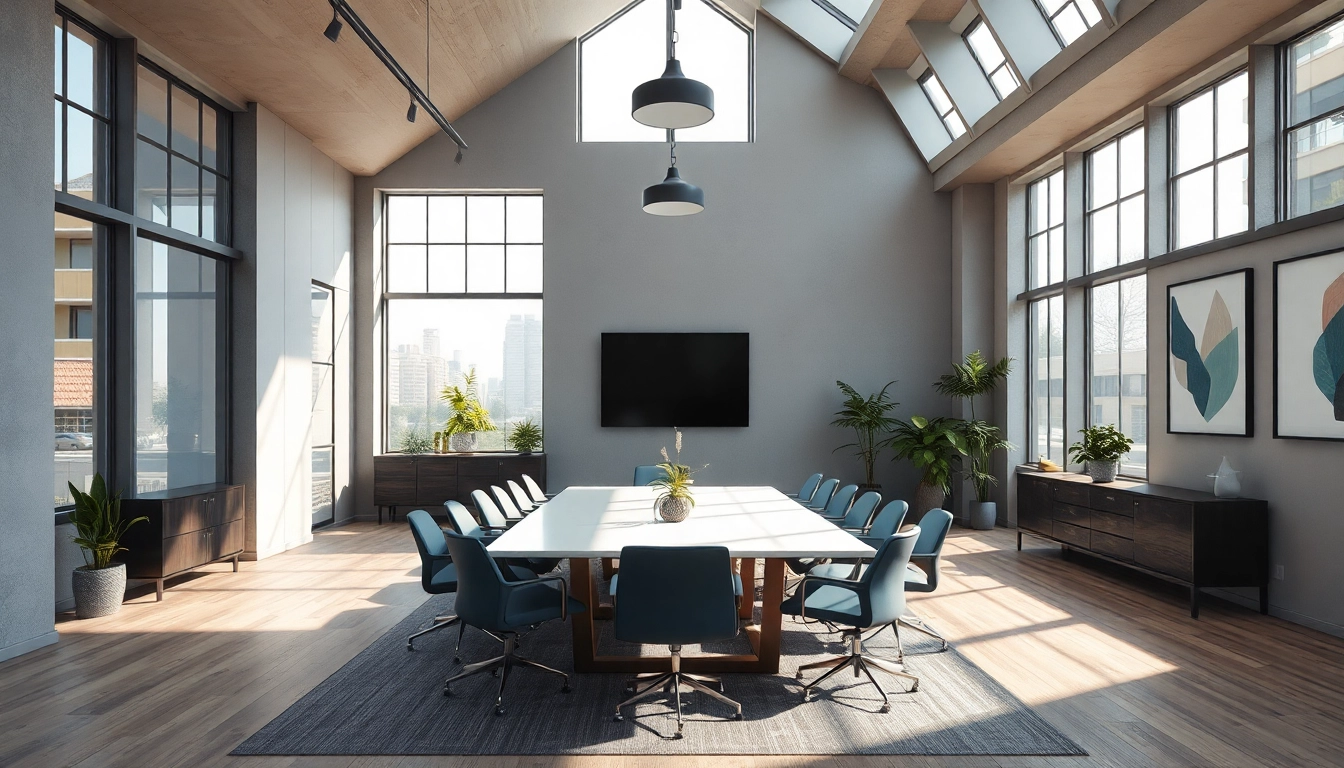 Visualisierung eines modernen Büros einer Headhunter Agentur mit stilvollem Design.