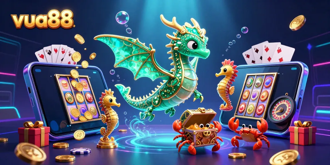 Experience thrilling gameplay at vua88 with vibrant riches in a dynamic casino scene