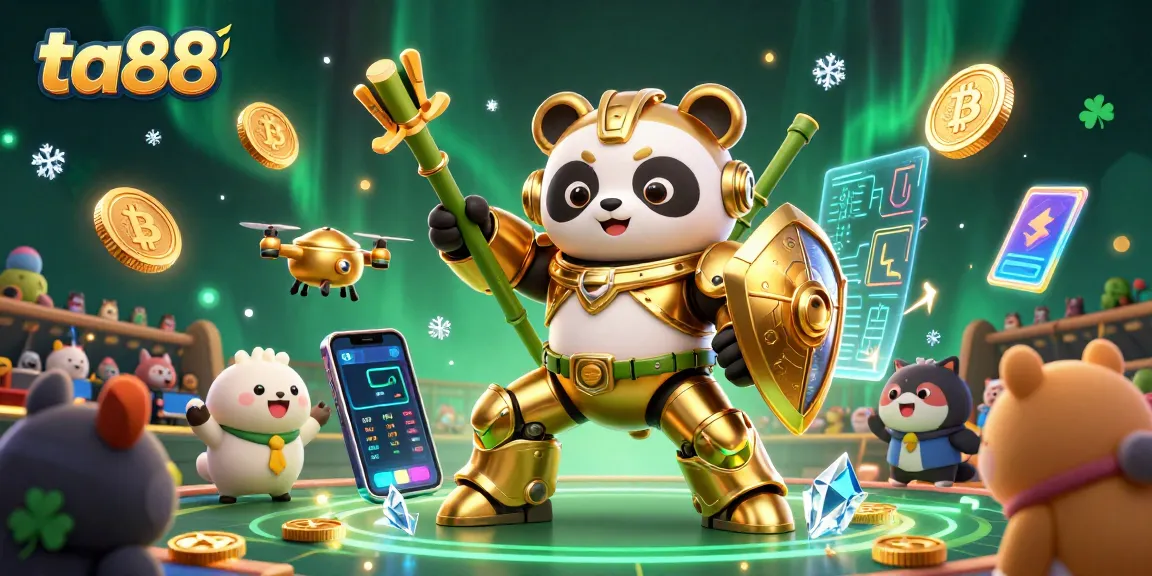 Experience the excitement of ta88 with this dynamic 3D casino scene filled with engaging elements.