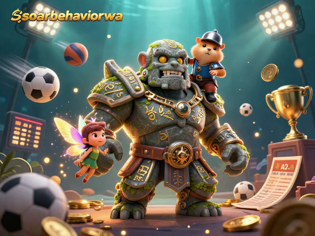 Experience immersive gaming with soarbehaviorwa in this vibrant and dynamic digital scene.
