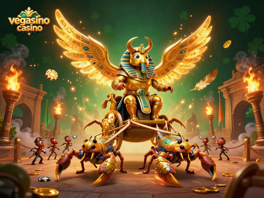Experience the excitement of vegasino casino with our vibrant 3D illustration showcasing various gaming elements.
