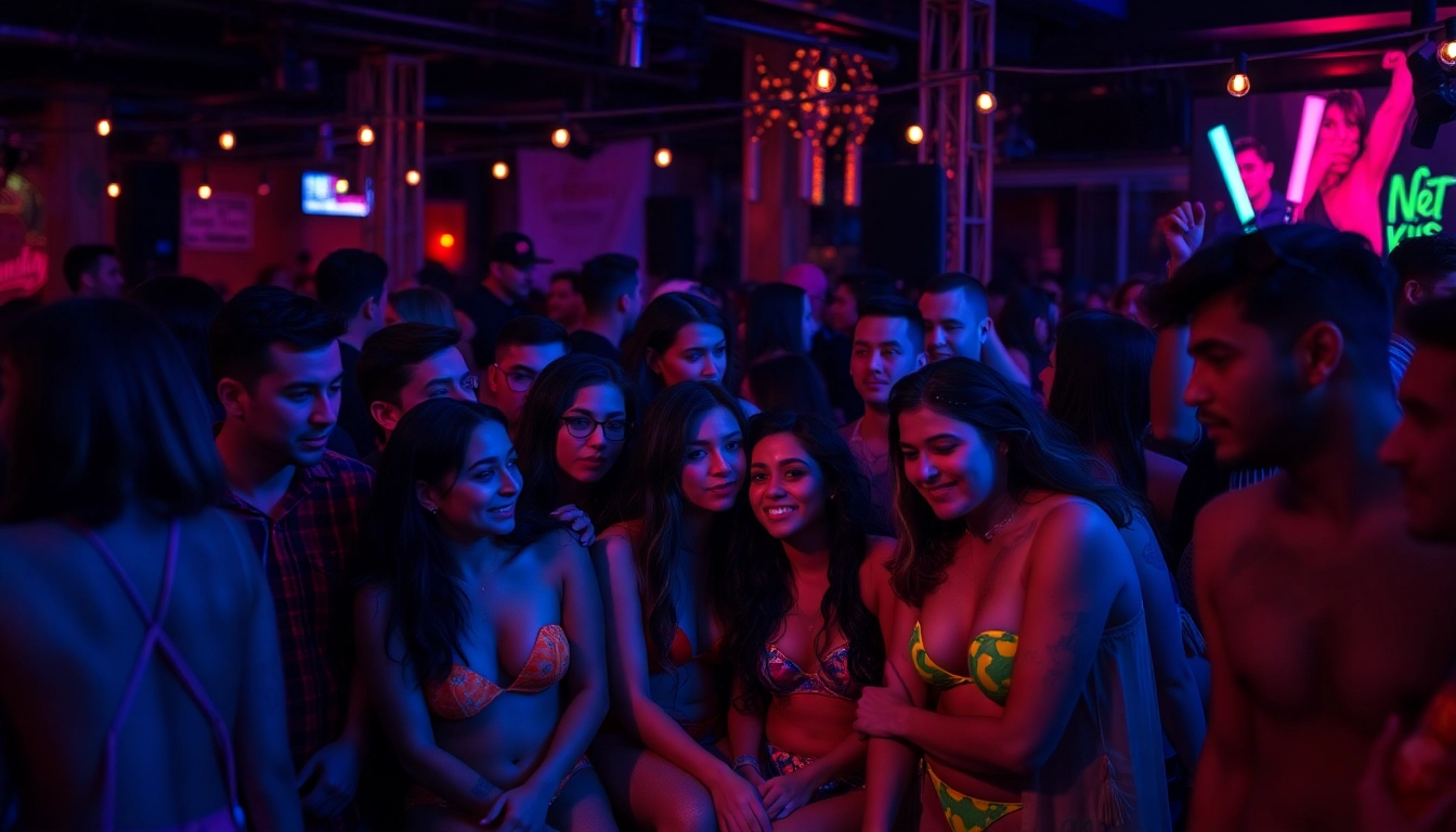 Join the vibrant fet life community at a colorful kink event with diverse members sharing experiences.