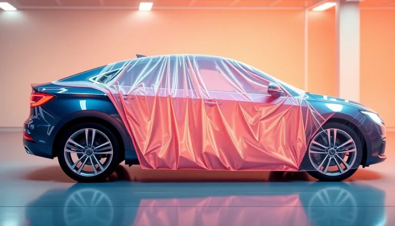 Brillante Lackschutzfolie für Autos in München schützt vor Kratzern und Steinschlägen auf eleganten Fahrzeugen.