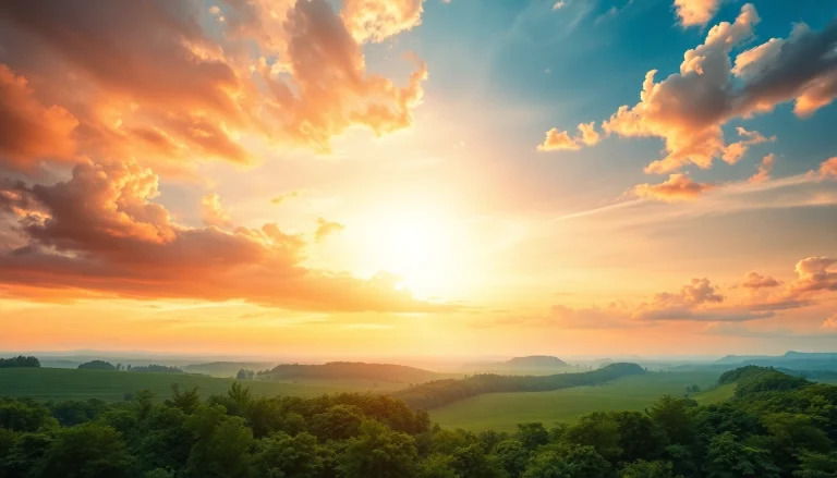 Klima Veränderungsdiagramm zeigt gesunde und vom Klimawandel betroffene Landschaften, umweltfreundlich und bildend.