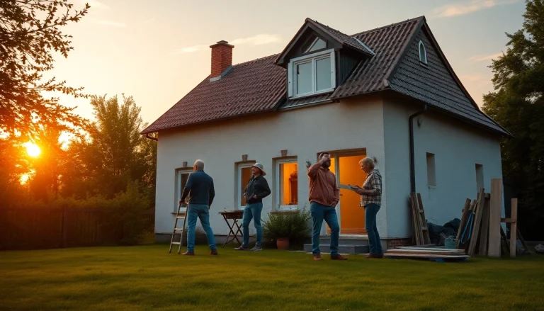 Familie renoviert ihr Zuhause: Ein liebevoller Ansatz zur Hausrenovierung mit gemeinsamen Anstrengungen und fröhlicher Atmosphäre.