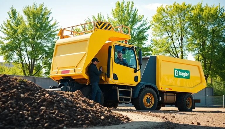 Bagger mieten Hannover: Aktiver Bagger auf einer Baustelle in Hannover hebt Erde und zeigt die Anwendungsvielfalt der Mietlösungen.