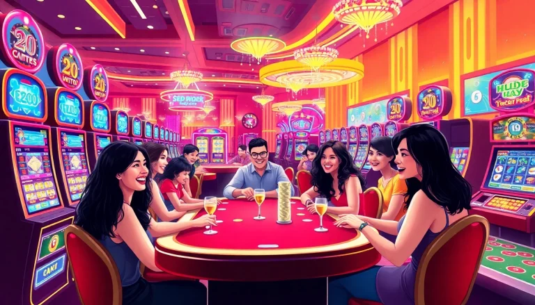 Experience thrilling online casino free play no deposit opportunities with vibrant gaming visuals and joyful players.