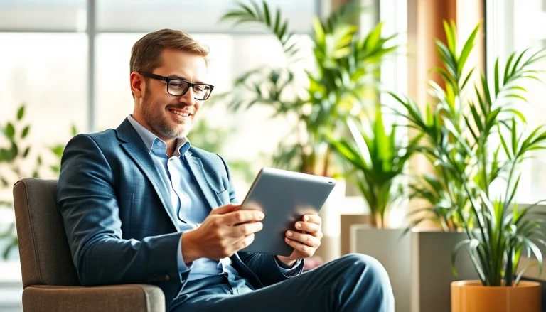 Headhunter interagiert professionell mit einem Klienten in einem modernen Büro.