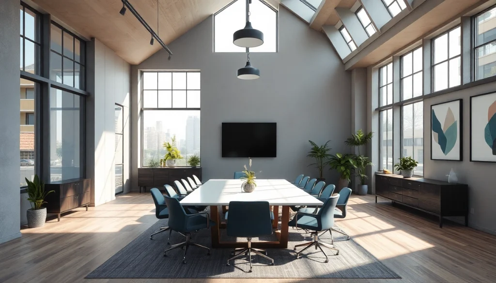 Visualisierung eines modernen Büros einer Headhunter Agentur mit stilvollem Design.