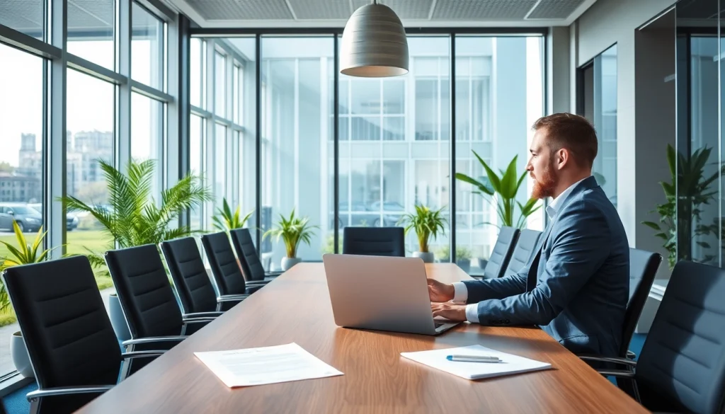 Headhunter Kassel berät professionell Klienten in einem modernen Büro.