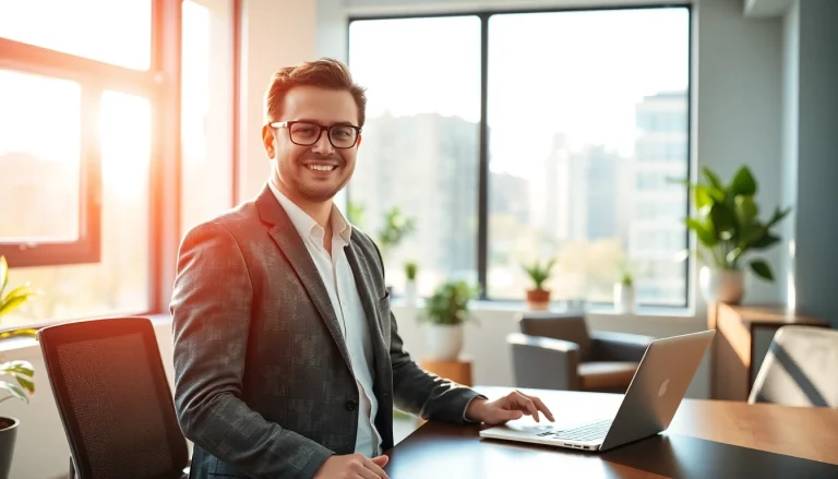 Headhunter Oberhausen berät Klienten in einem modernen Büro mit professioneller Atmosphäre.