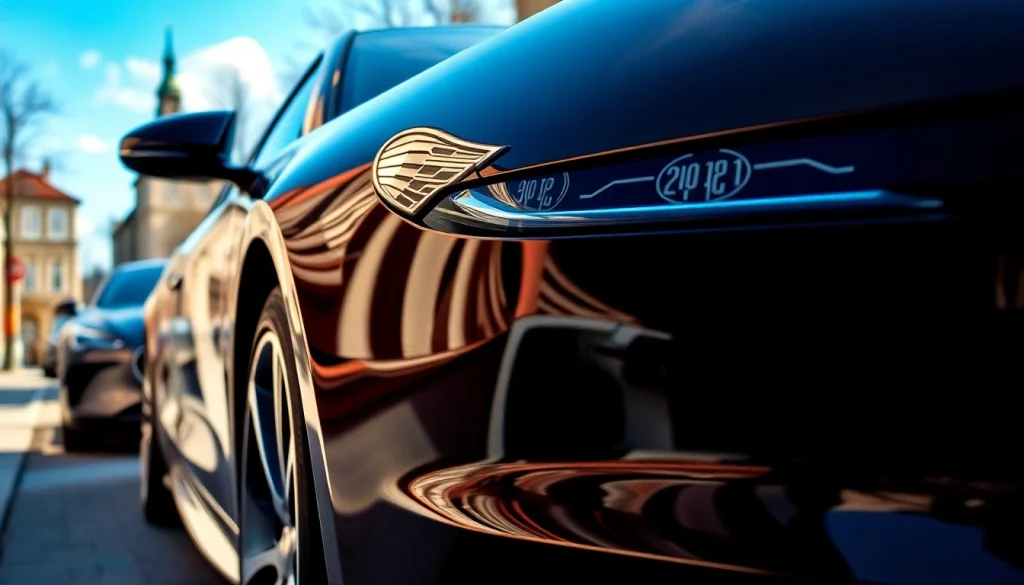 CNC Glanzdrehen Felgen München: Schönheit und Präzision der hochglanzpolierten Felgen eines eleganten Autos.