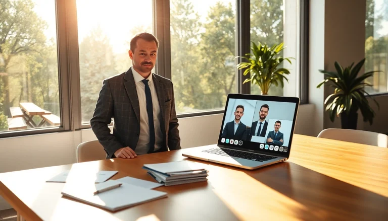 Der Headhunter IT konsultiert erfolgreich einen Kandidaten in einem modernen Büro.