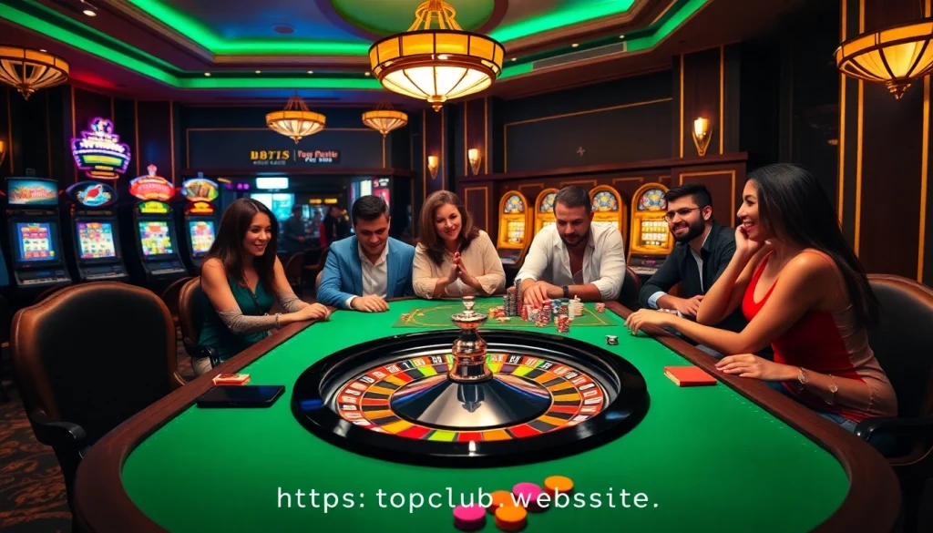 Experience thrilling gameplay at https://topclub.website/ as players enjoy an exhilarating poker game.