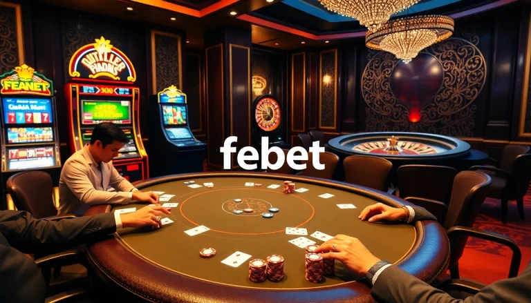 Experience the thrill of febet with engaging poker action and vibrant casino atmosphere.