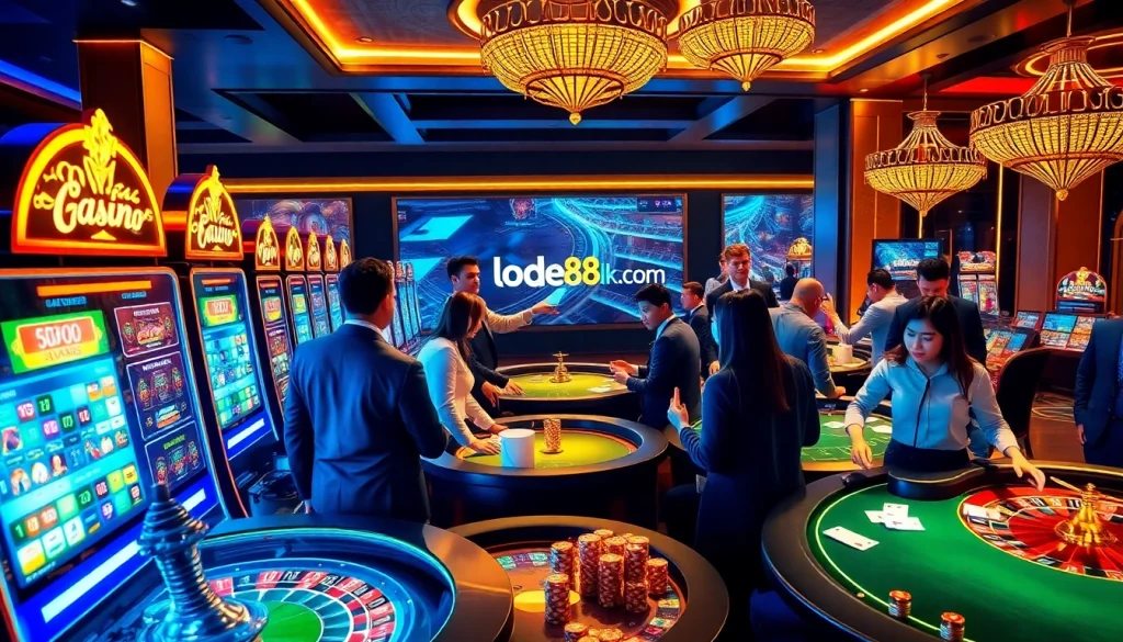 Engage in thrilling gameplay at https://lode88uk.com/ with vibrant casino tables and dynamic betting activity.