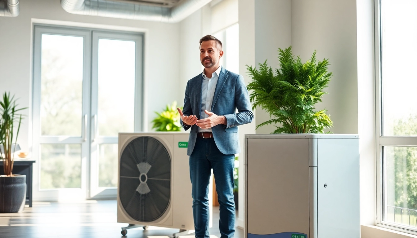 Von Ölheizung auf Wärmepumpe wechseln: Expertenberatung im modernen Büro über Heizungswechsel