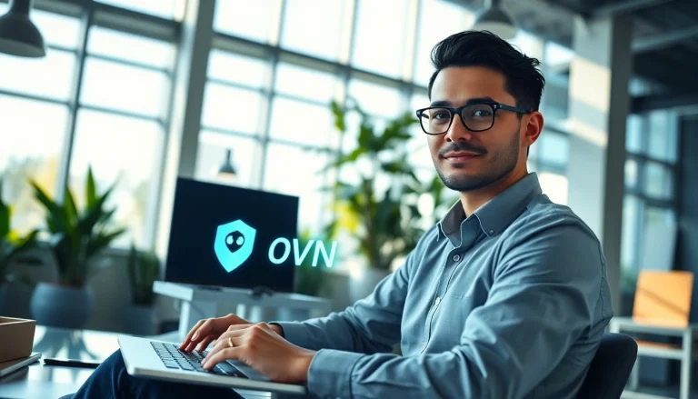 在现代办公室环境中使用 QuickQ下载进行安全上网的体验。