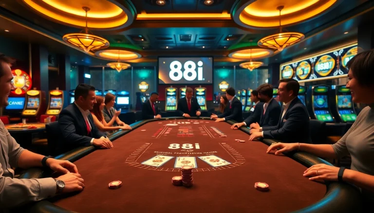 Experience the thrill of gambling at 88i's luxurious blackjack table.