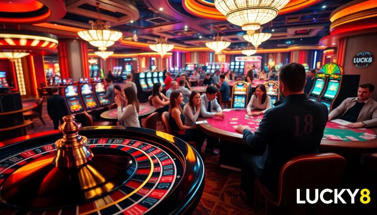 Trải nghiệm cảm giác hồi hộp với LUCK8 và LUCKY8 trong môi trường chơi casino đầy kích thích.