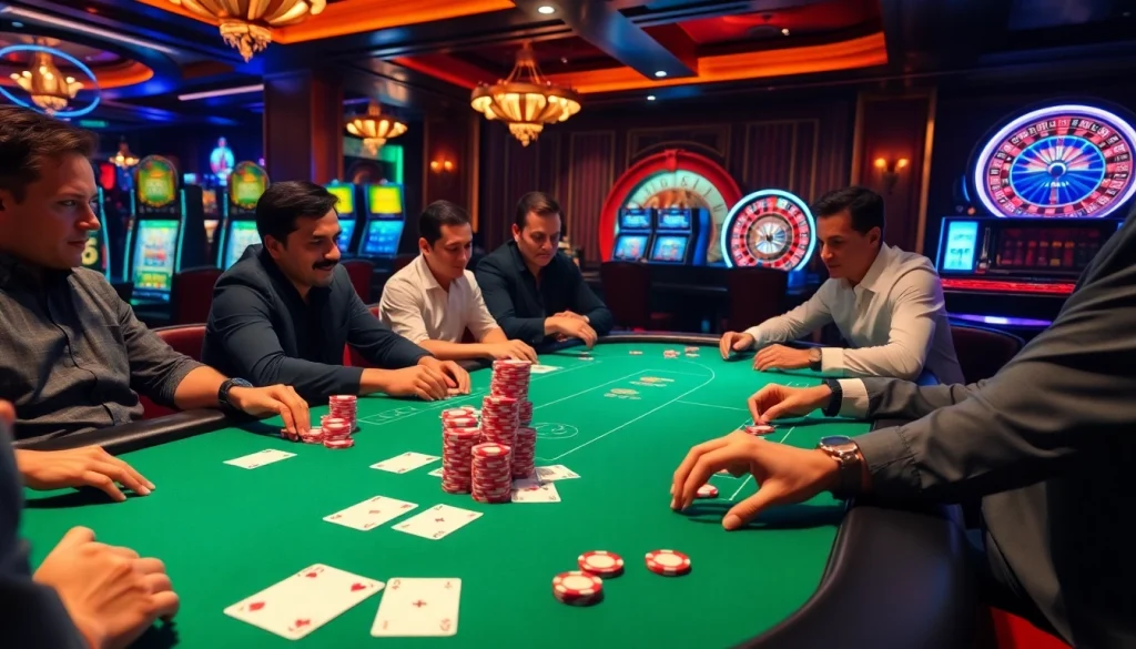 Experience the thrill of high-stakes poker at a luxurious casino table featuring s8 quality chips.