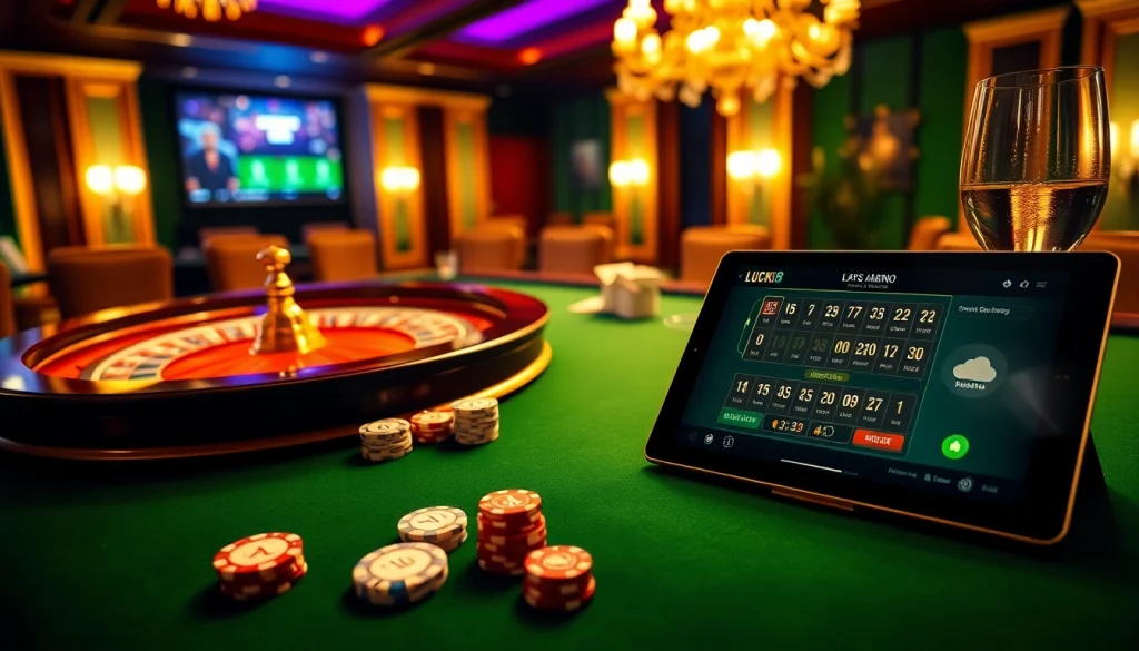 Trải nghiệm sự hào hứng của LUCK8 với trang trí casino sống động và lối chơi hấp dẫn.
