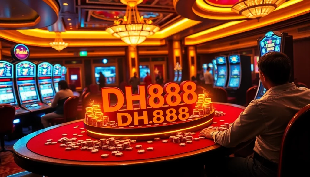 Winning moments at DH888 casino table with players enjoying various games.