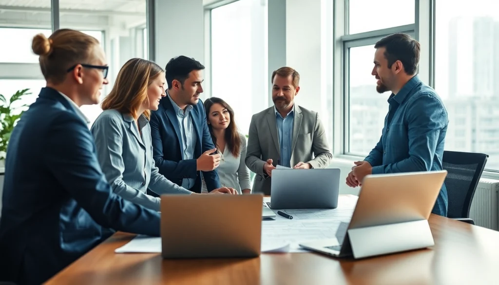 Headhunter Ingenieure collaborating in a modern office to enhance recruitment strategies.