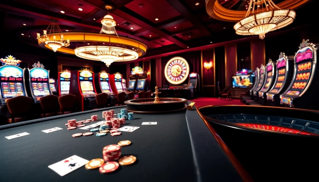 Experience the excitement of VVVWIN with vibrant poker chips and casino games in a luxurious atmosphere.